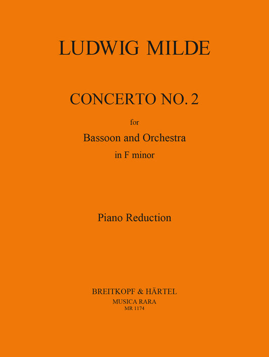 Milde Concerto No 2 Fmin Bsn Pno MR EB