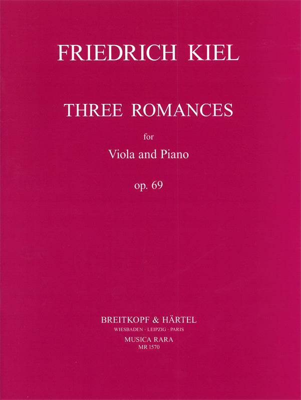 Kiel Three Romances Vla & Pno Op69 MR