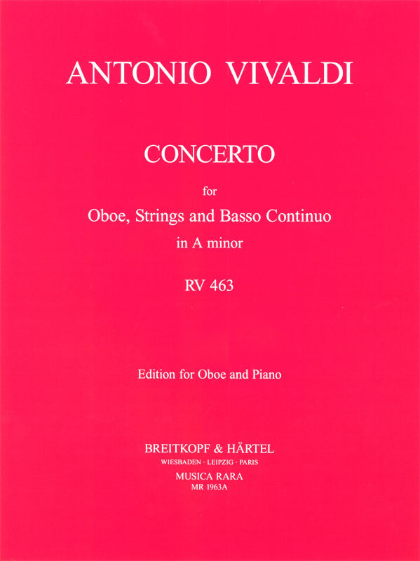 Vivaldi Oboe Concerto a min RV463 MR