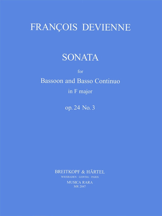 Devienne Sonata for Bsn/basso Fmaj op24