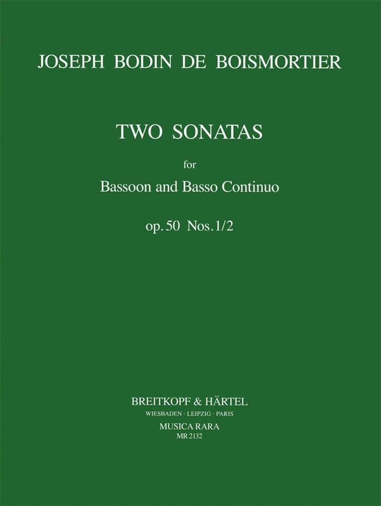 Boismortier 2 Bsn Sonatas Op50 Nos1/2 M