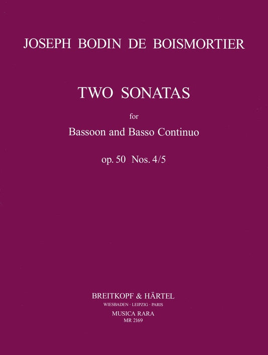 Boismortier 2 Bsn Sonatas Op50 No4/5 MR
