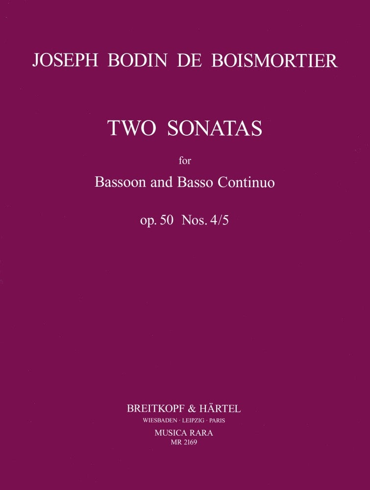 Boismortier 2 Bsn Sonatas Op50 No4/5 MR