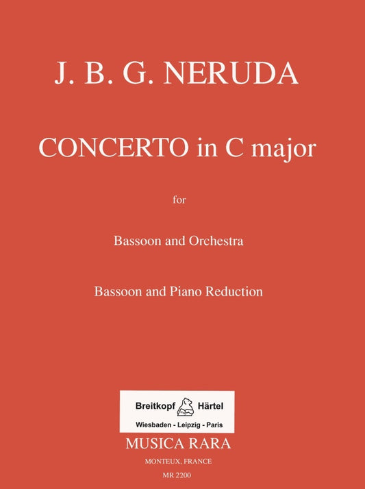 Neruda Concerto Cmaj Bsn & Pno EB