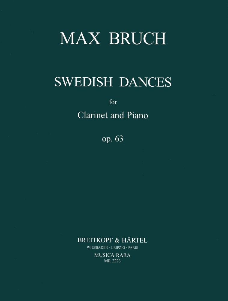 Bruch Swedish Dances Clt & Pno Op 63 EB