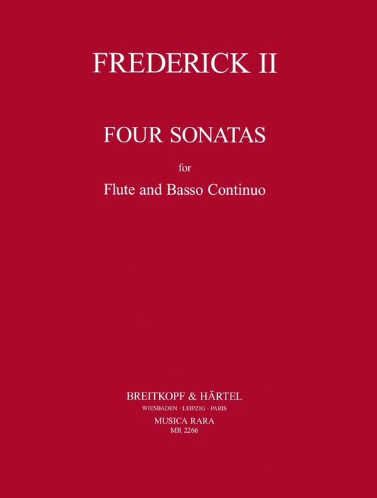 Frederick Four Sonatas Flt&Basso Cont M
