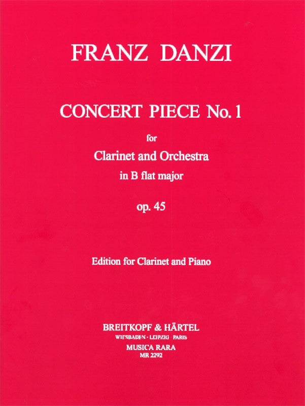 Danzi Concert Pce No1 Bb maj Op45 Clt&P