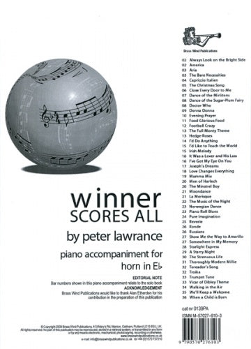 Winner Scores All Pno Accomp Horn Eflat