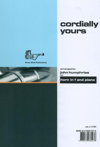 Cordially Yours F Hn&Pno Humphries BW G
