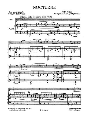 Field Nocturne Oboe&Pno CH*