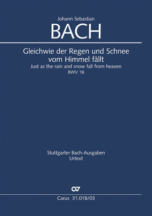 Bach Gleichwie Der Regen BWV18 V/S CV