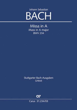 Bach Mass In A BWV234 VS/ CV