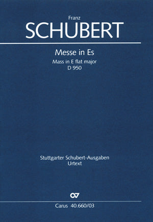 Schubert Mass In Eb D950 SATB CV