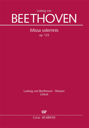 Beethoven Missa Solemnis Op123 SATB CV