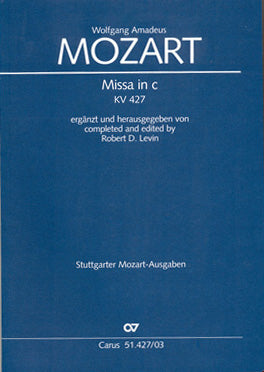 Mozart Mass c min K427 V/S ed Levin CAR