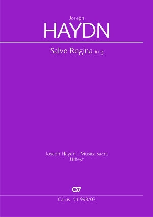 Haydn Salve Regina in G Carus