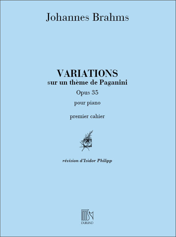 Brahms Variations sur un Theme De Pagan