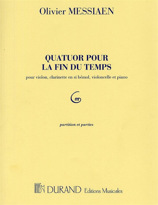 Messiaen Quatuor pour la fin du temps S