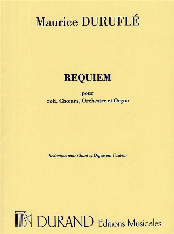 Durufle Requiem V/S Op9 Durand