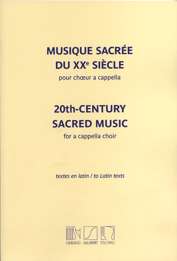 20th Century Sacred Music A Capella Dur