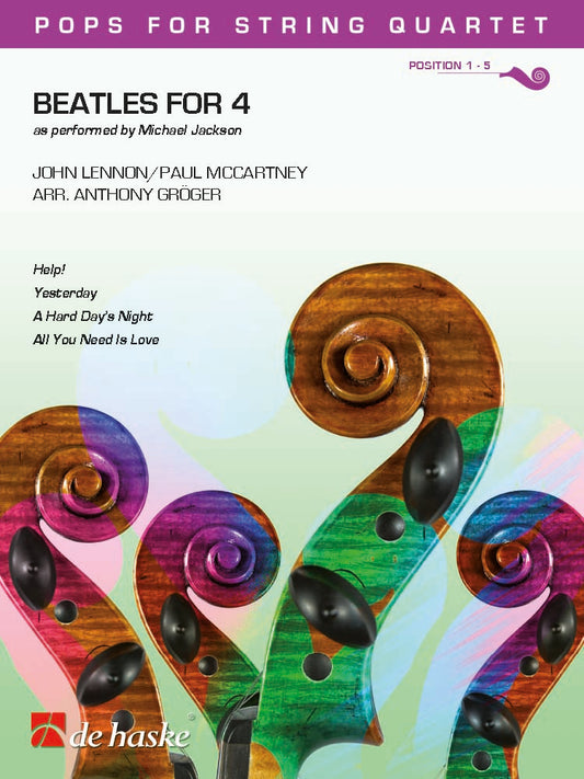 Pops For Str 4tet Beatles For 4 Sc+Pts