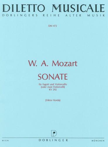 Mozart Sonata In Bbmaj Bsn/Cello K292 D