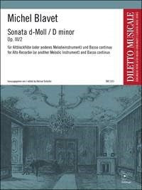 Blavet Sonata Dmin Op3/2 Treb Rec&Basso