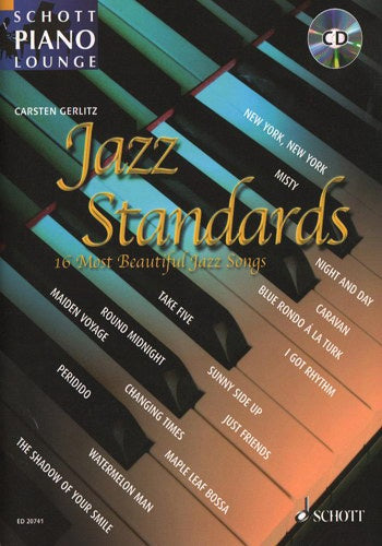 Jazz Standards Pno+CD Schott Pno Lounge