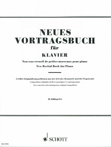 New Recital Book Piano Schungeler ED2793