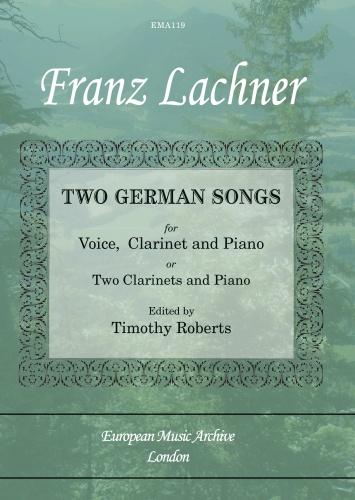Lanchner Two German Songs Voice/Clt/Pno