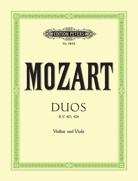 Mozart Duets Vln/Vla KV423/424 PET