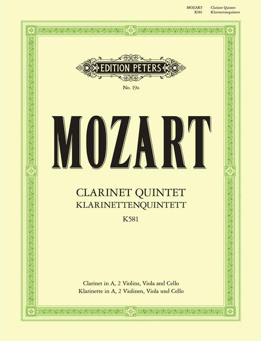 Mozart Clt 5Tet K581 Sc&Pts PET