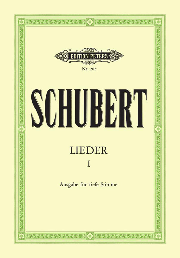 Schubert Lieder Vol1 Low Voice PET