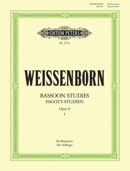 Weissenborn Bassoon Studies op.8 PET