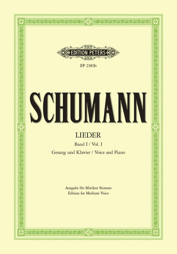 Schumann Lieder Vol1 Med Vce PET