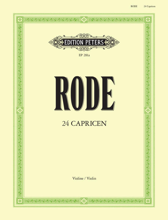 Rode 24 Caprices Solo Vln PET