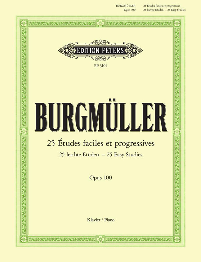 Burgmuller 25 Easy Studies Op100 Pno PE
