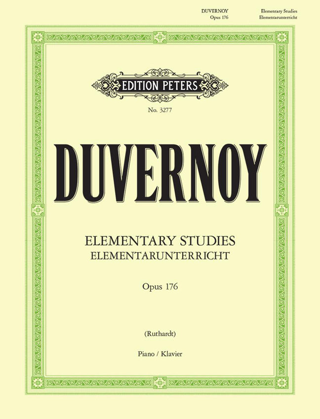 Duvernoy Elementary Studies Pno Op176 P