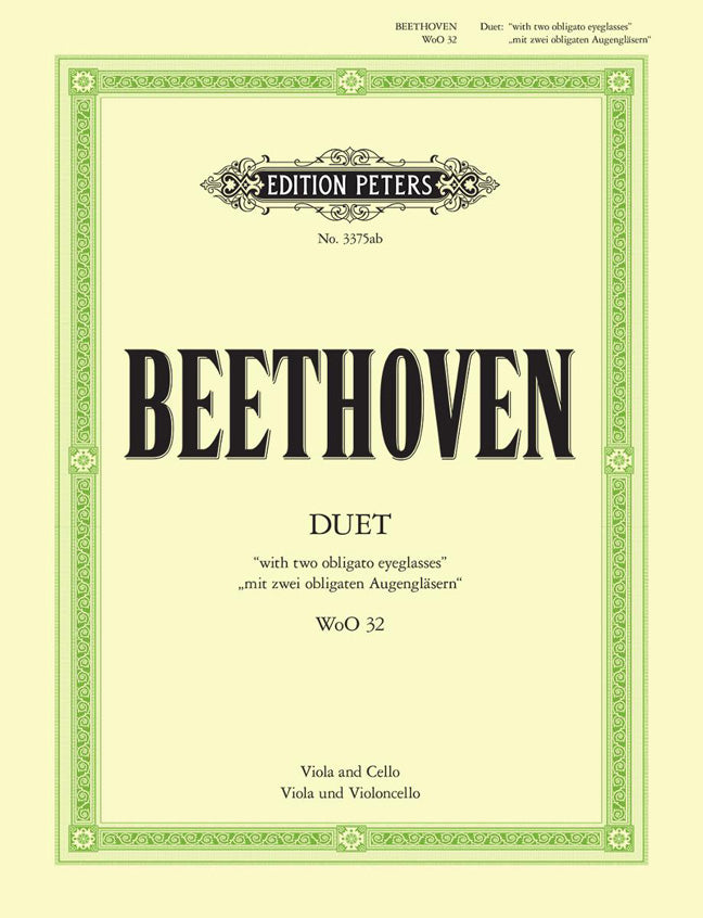 Beethoven Duet with two Obligato eyegla