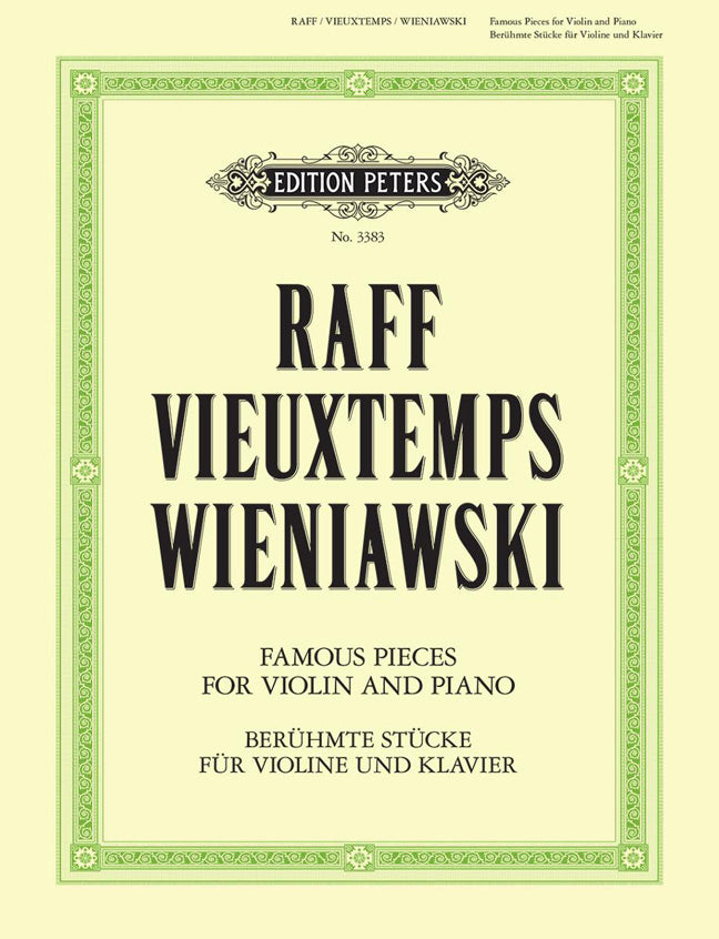 3 Famous Vln Pieces PET Raff Vieuxtemps