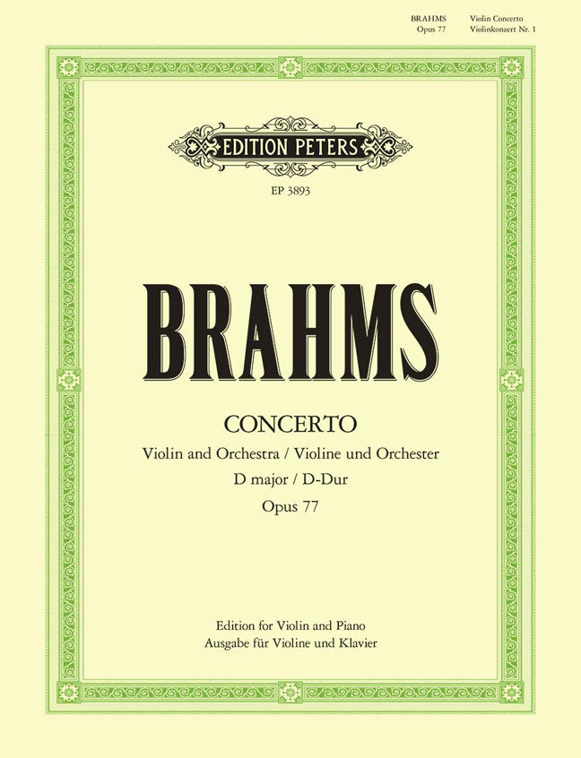 Brahms Vln Concerto D Maj PET