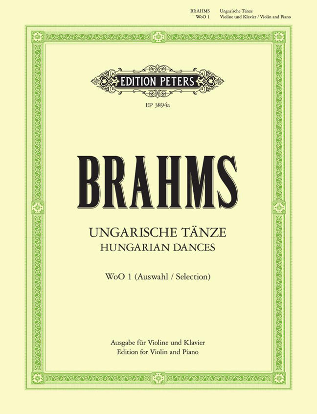 Brahms Hungarian Dances Vln&Pno PET