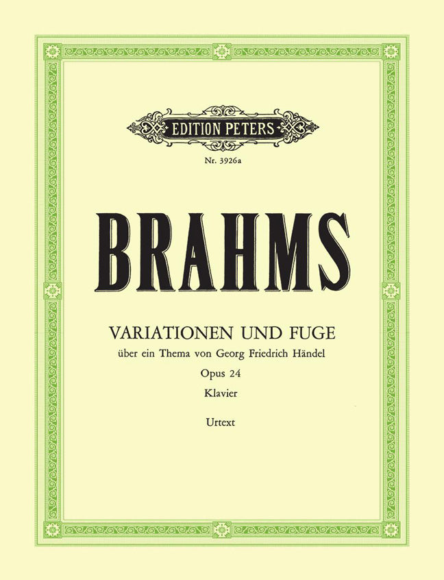 Brahms Variations & Fugue Handel Op24 P