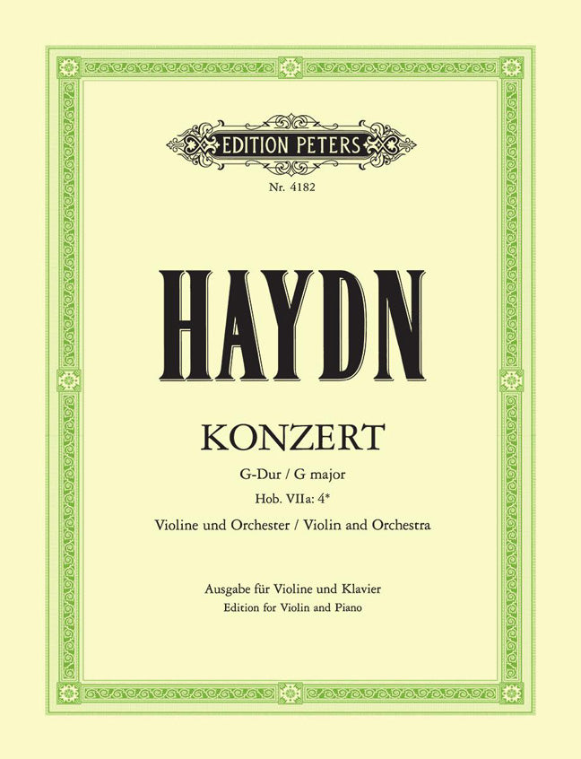 Haydn Vln Concerto GmajHob7a4 PET