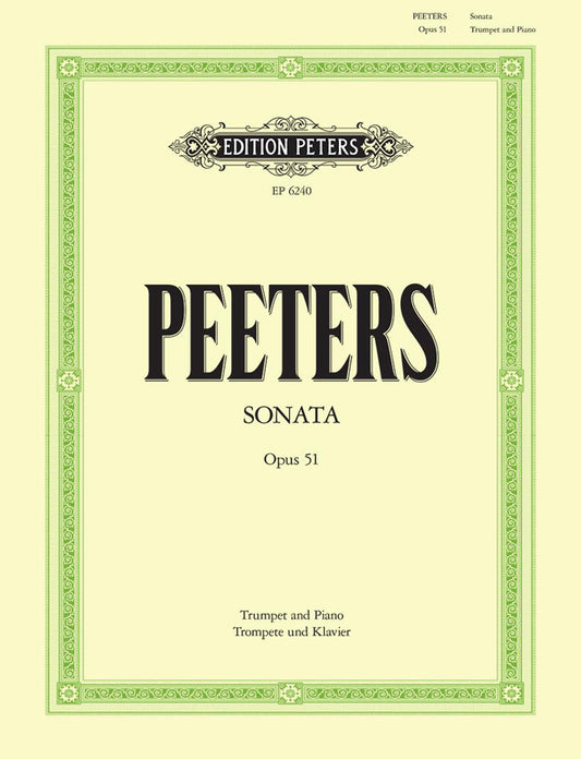 Peeters Trumpet Sonata Op.51 PET