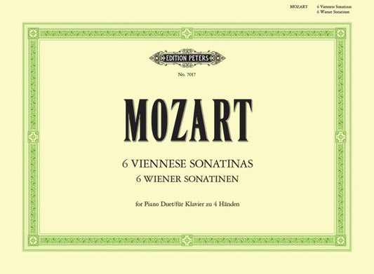 Mozart 6 Viennese Sonatinas Pno Duet PE