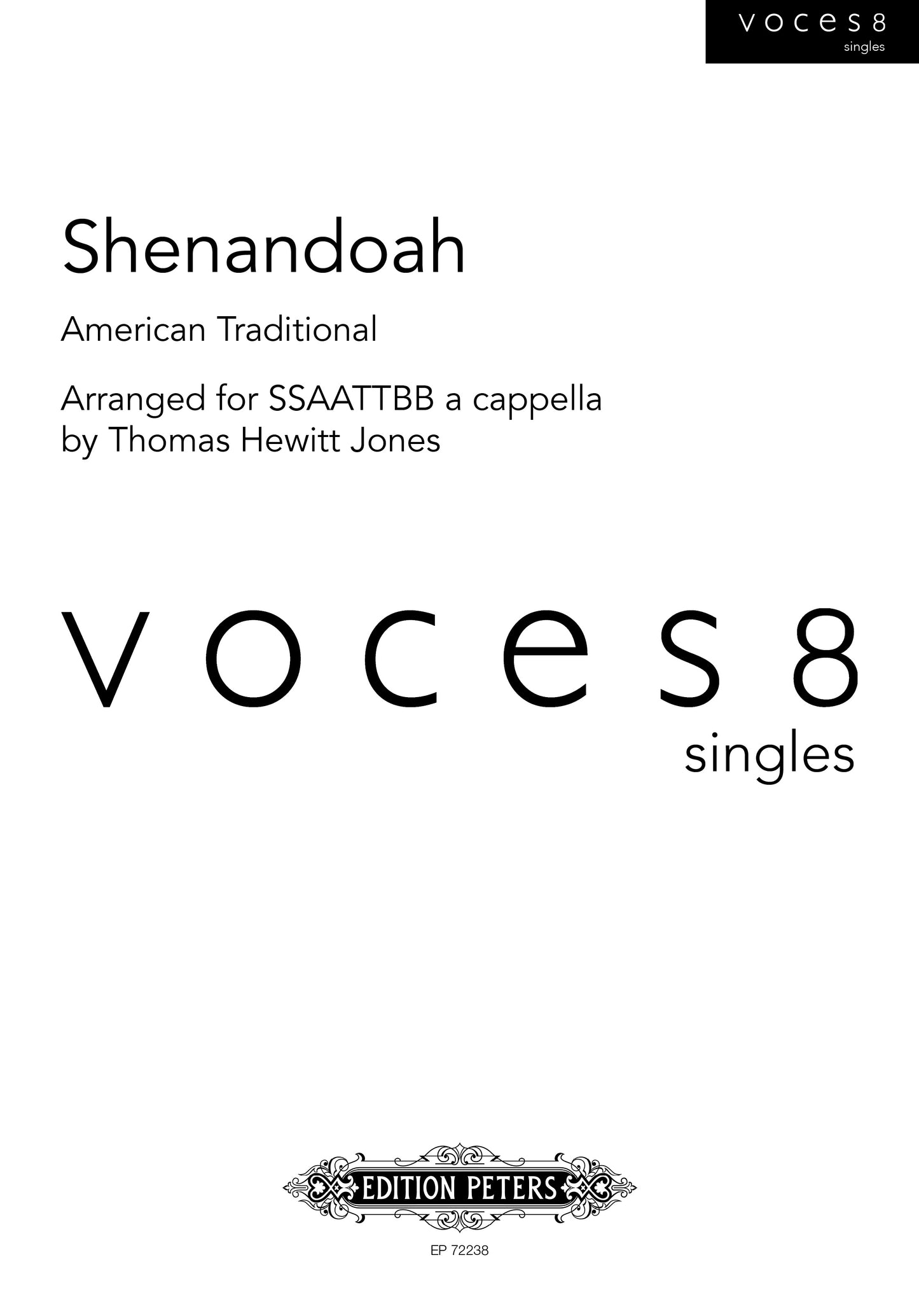 Shenandoah Amer Trad SSAATTBB Arr Hewit
