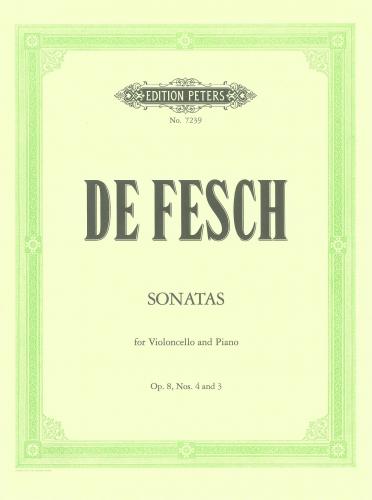 De Fesch Cello Sonatas Op8 No3&4 PET