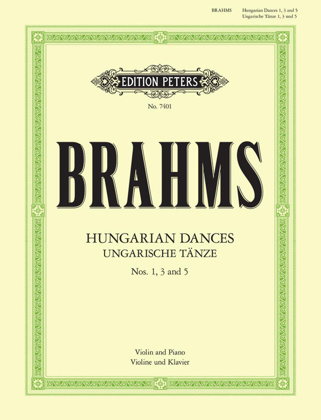 Brahms 3 Hungarian Dances Klengel Peter