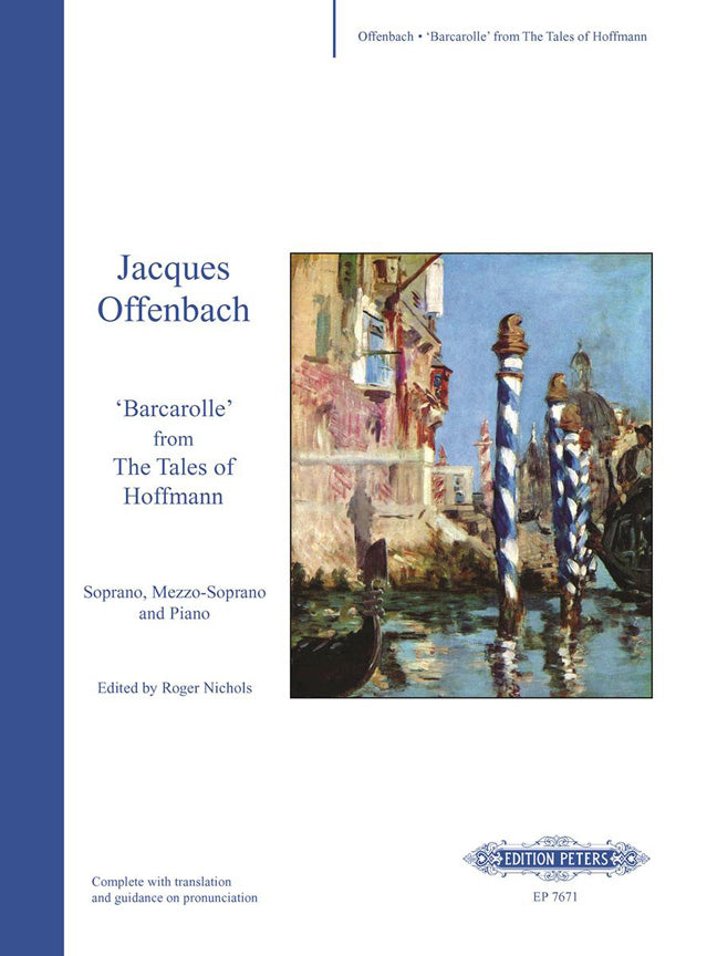 Offenbach Barcarolle Sop+Mezzo/Pno PET